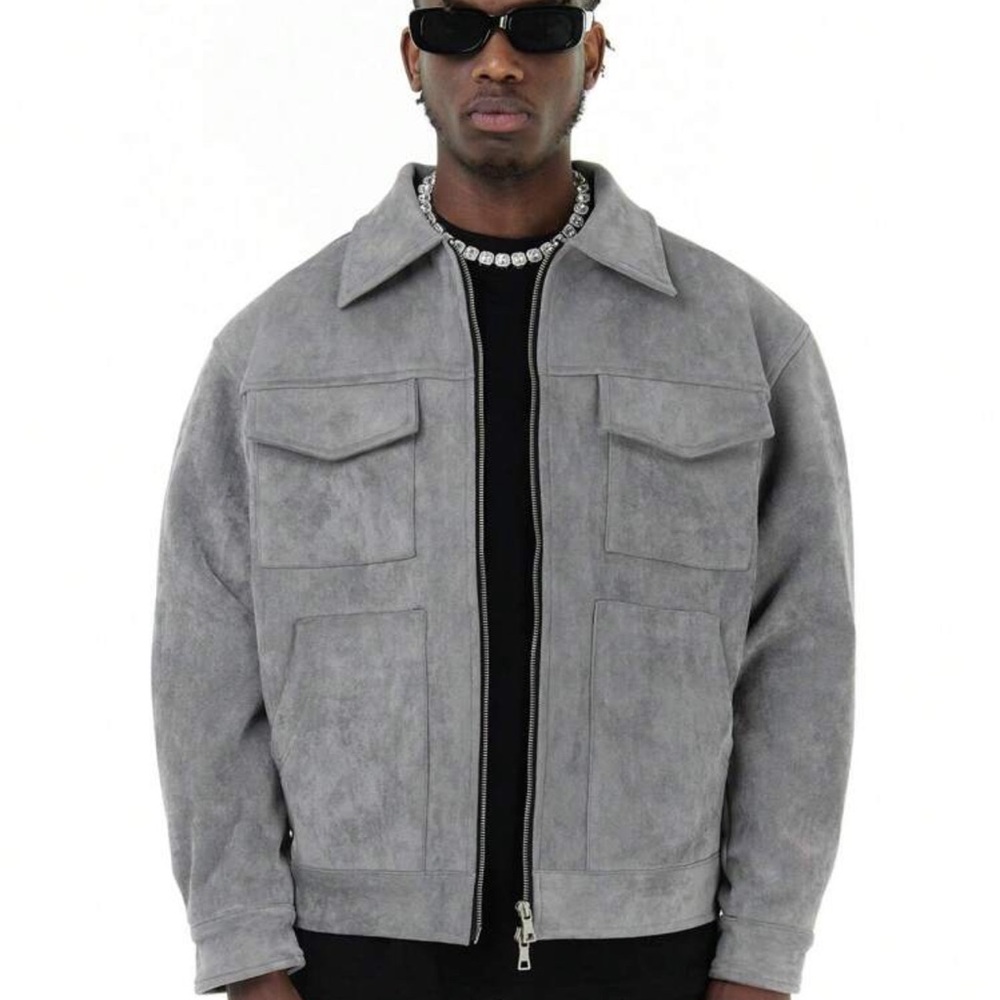 Gray Suede Jacket - image 3